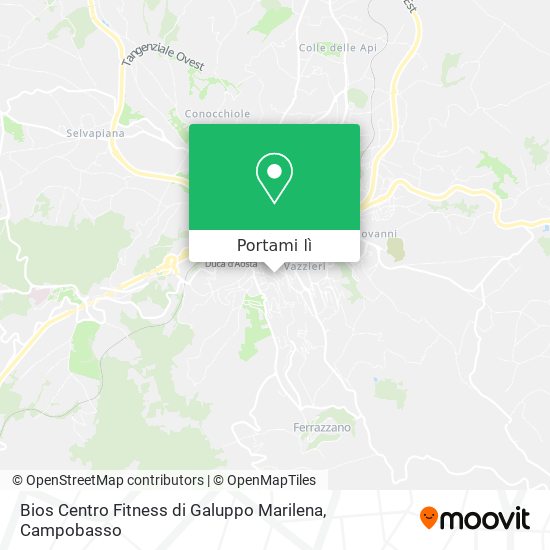 Mappa Bios Centro Fitness di Galuppo Marilena