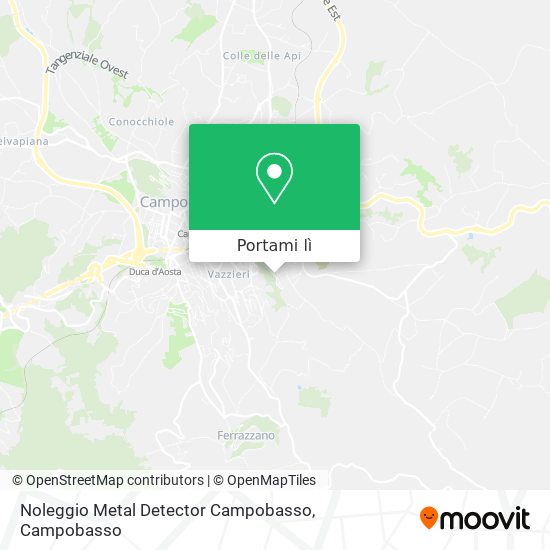 Mappa Noleggio Metal Detector Campobasso
