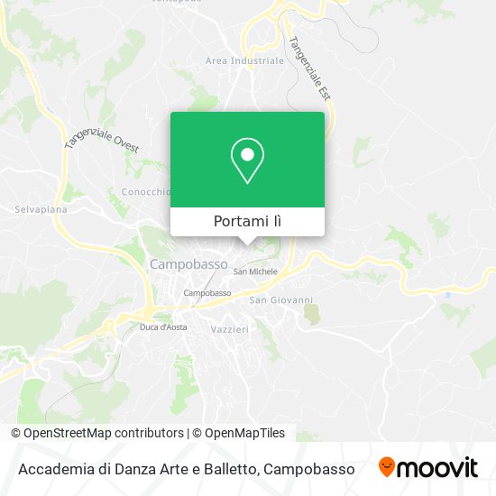 Mappa Accademia di Danza Arte e Balletto