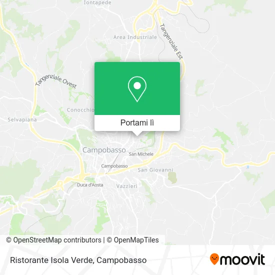 Mappa Ristorante Isola Verde