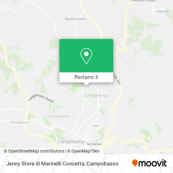 Mappa Jenny Store di Marinelli Concetta