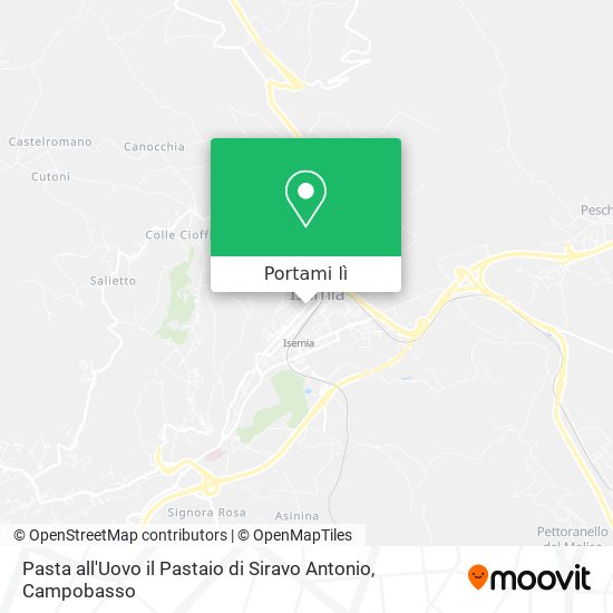 Mappa Pasta all'Uovo il Pastaio di Siravo Antonio