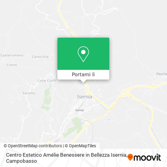 Mappa Centro Estetico Amélie Benessere in Bellezza Isernia