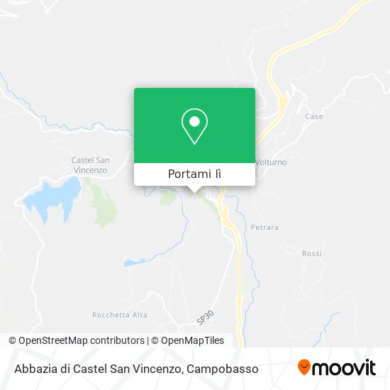 Mappa Abbazia di Castel San Vincenzo