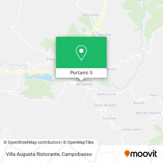 Mappa Villa Augusta Ristorante