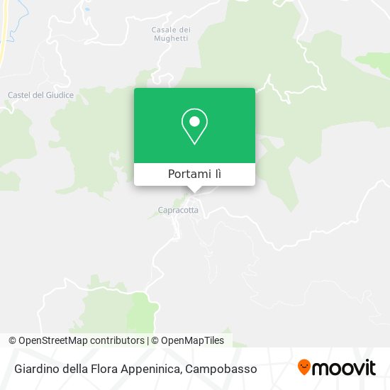 Mappa Giardino della Flora Appeninica