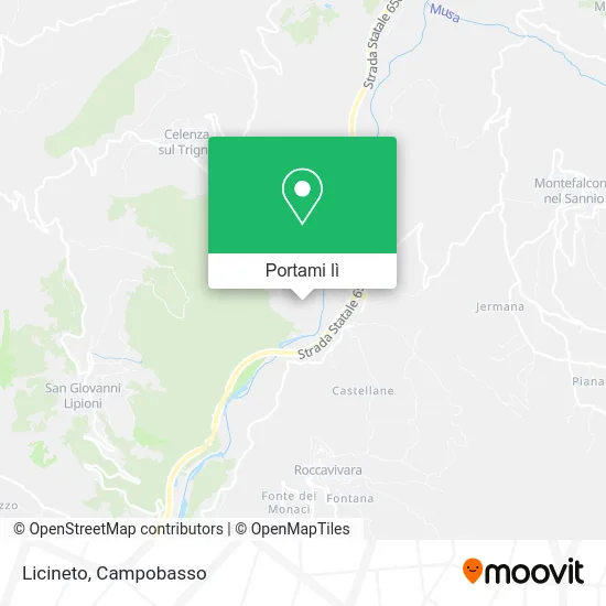 Mappa Licineto