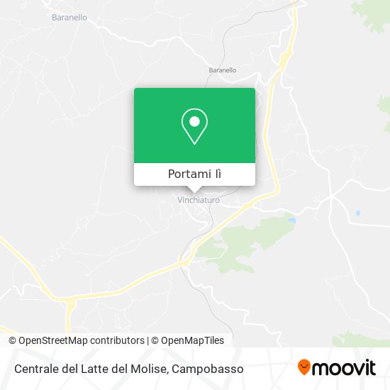 Mappa Centrale del Latte del Molise