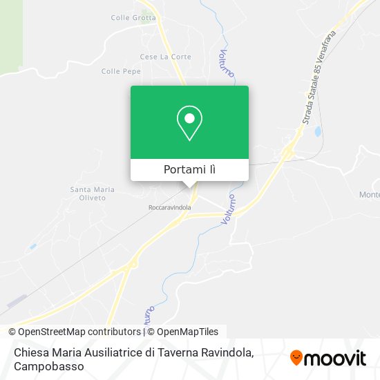 Mappa Chiesa Maria Ausiliatrice di Taverna Ravindola