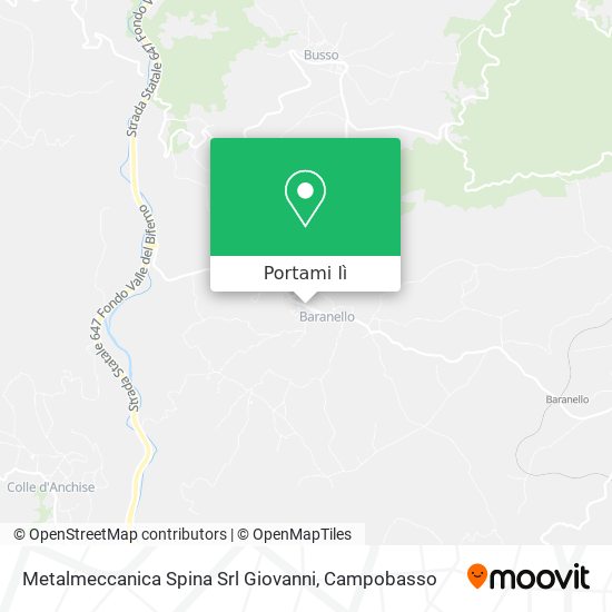 Mappa Metalmeccanica Spina Srl Giovanni