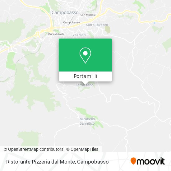 Mappa Ristorante Pizzeria dal Monte
