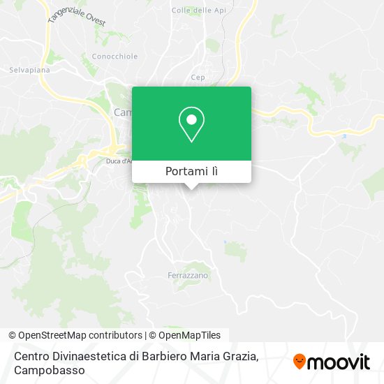 Mappa Centro Divinaestetica di Barbiero Maria Grazia