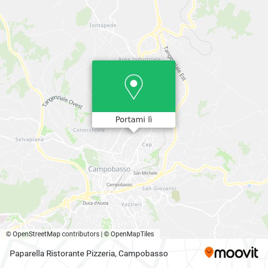 Mappa Paparella Ristorante Pizzeria