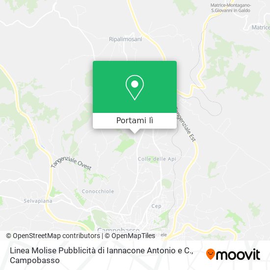 Mappa Linea Molise Pubblicità di Iannacone Antonio e C.