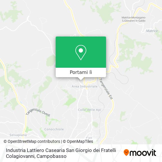 Mappa Industria Lattiero Casearia San Giorgio dei Fratelli Colagiovanni