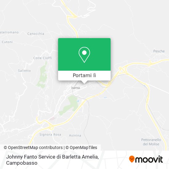 Mappa Johnny Fanto Service di Barletta Amelia