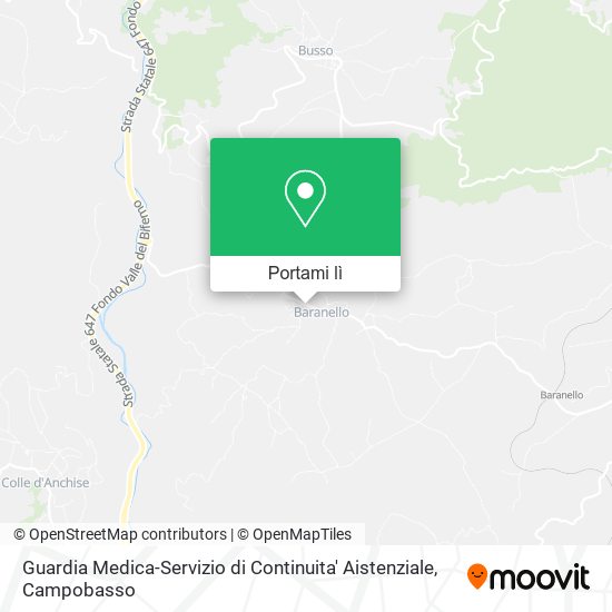 Mappa Guardia Medica-Servizio di Continuita' Aistenziale