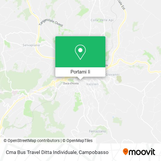 Mappa Cma Bus Travel Ditta Individuale