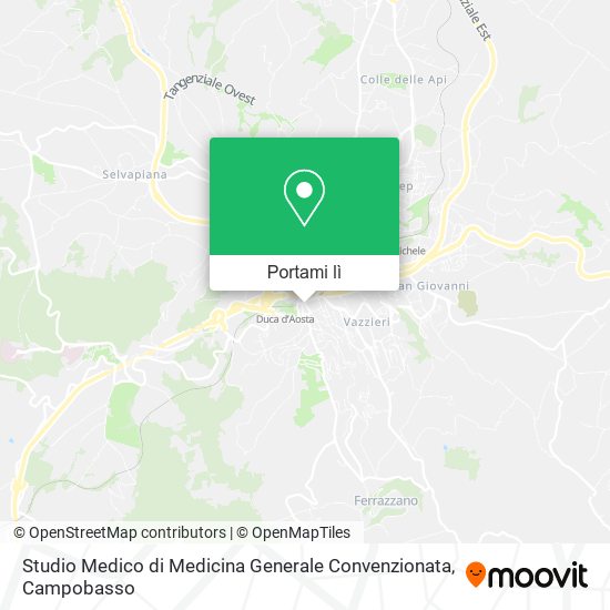 Mappa Studio Medico di Medicina Generale Convenzionata