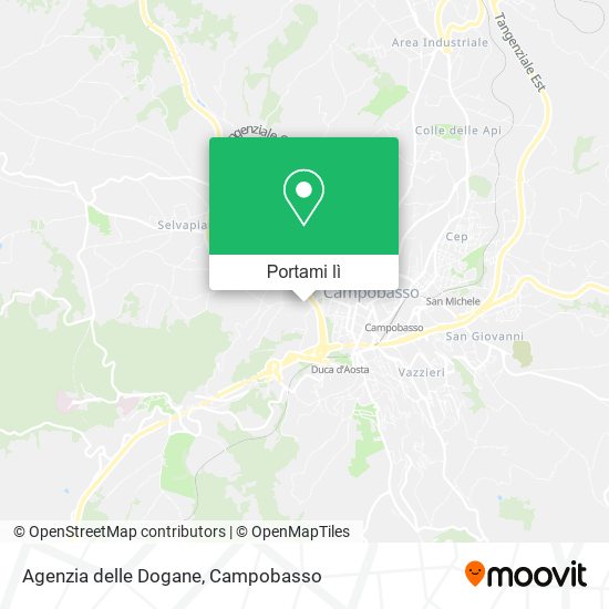 Mappa Agenzia delle Dogane