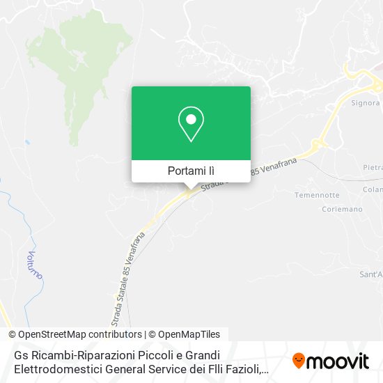 Mappa Gs Ricambi-Riparazioni Piccoli e Grandi Elettrodomestici General Service dei Flli Fazioli