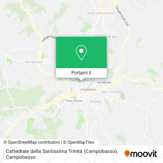 Mappa Cattedrale della Santissima Trinità (Campobasso)