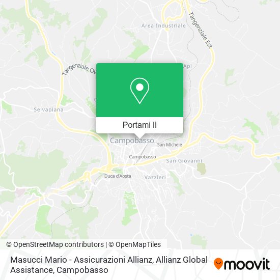 Mappa Masucci Mario - Assicurazioni Allianz, Allianz Global Assistance