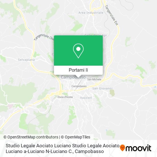 Mappa Studio Legale Aociato Luciano Studio Legale Aociato Luciano a-Luciano N-Luciano C.