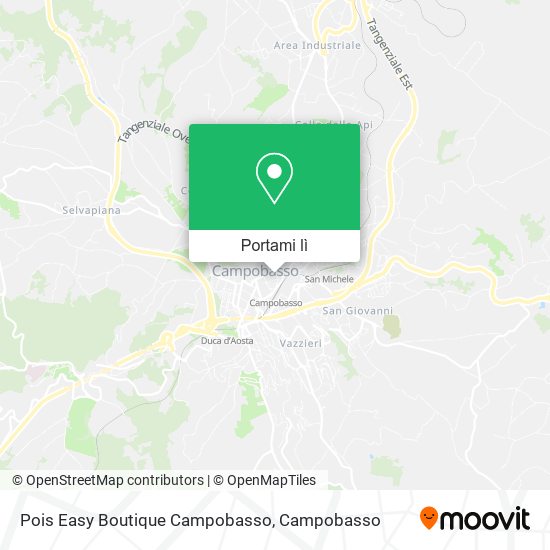 Mappa Pois Easy Boutique Campobasso