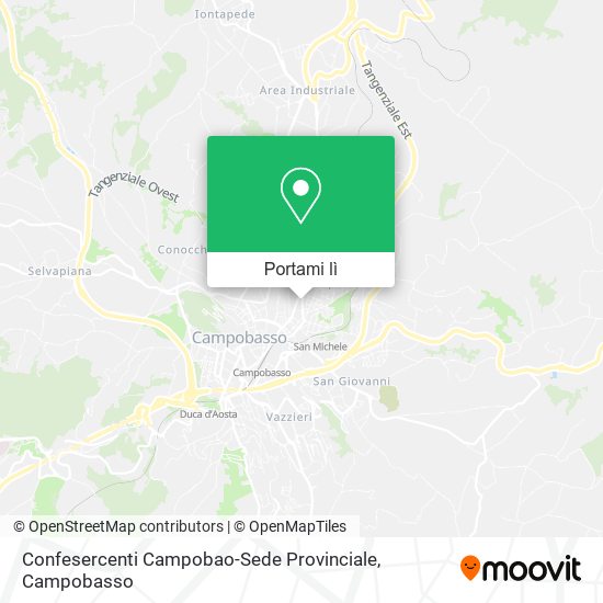 Mappa Confesercenti Campobao-Sede Provinciale