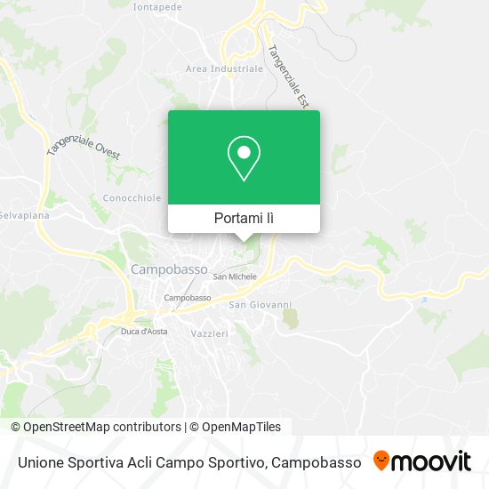 Mappa Unione Sportiva Acli Campo Sportivo