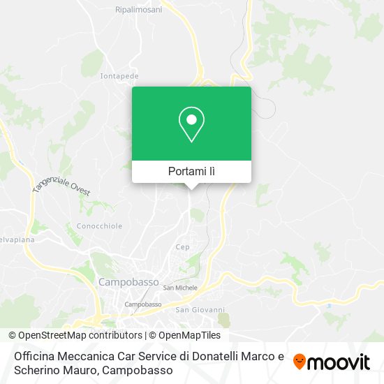 Mappa Officina Meccanica Car Service di Donatelli Marco e Scherino Mauro