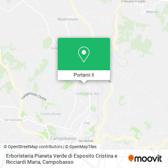 Mappa Erboristeria Pianeta Verde di Esposito Cristina e Ricciardi Maria