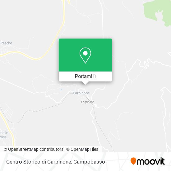 Mappa Centro Storico di Carpinone