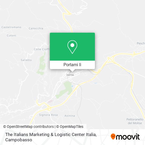 Mappa The Italians Marketing & Logistic Center Italia