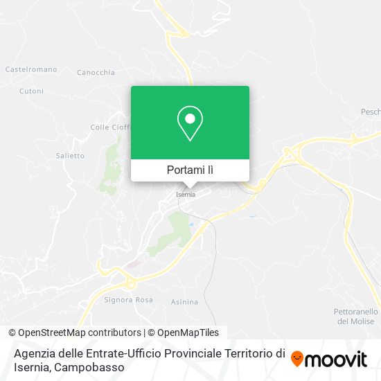 Mappa Agenzia delle Entrate-Ufficio Provinciale Territorio di Isernia