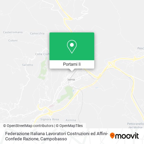 Mappa Federazione Italiana Lavoratori Costruzioni ed Affini-Confede Razione