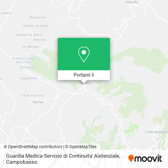 Mappa Guardia Medica-Servizio di Continuita' Aistenziale