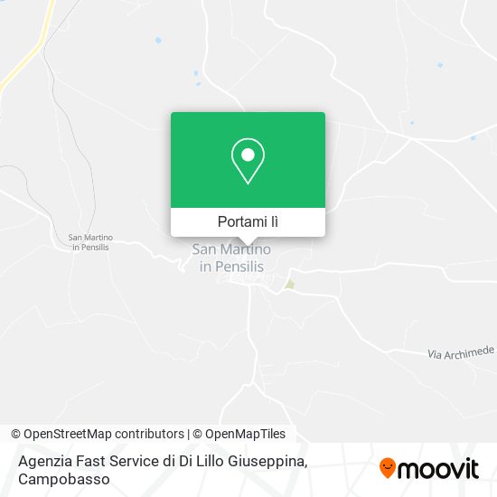 Mappa Agenzia Fast Service di Di Lillo Giuseppina