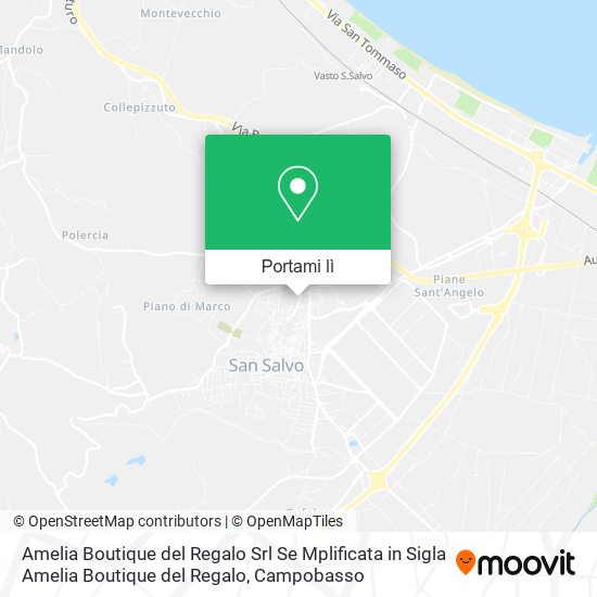 Mappa Amelia Boutique del Regalo Srl Se Mplificata in Sigla Amelia Boutique del Regalo