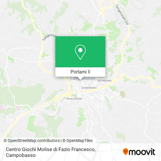 Mappa Centro Giochi Molise di Fazio Francesco