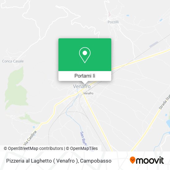 Mappa Pizzeria al Laghetto ( Venafro )