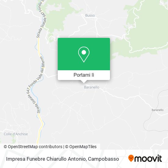 Mappa Impresa Funebre Chiarullo Antonio