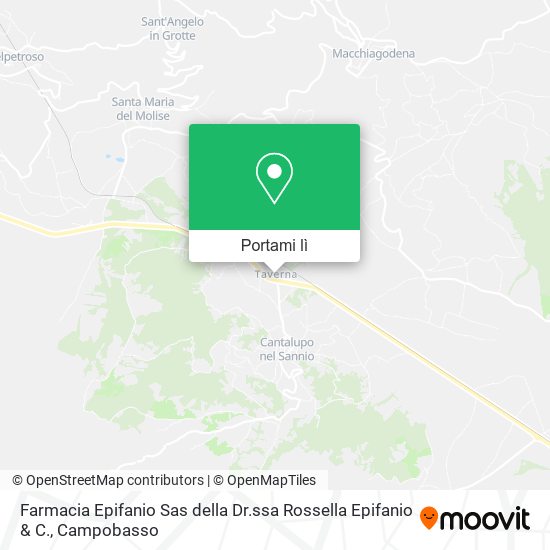 Mappa Farmacia Epifanio Sas della Dr.ssa Rossella Epifanio & C.