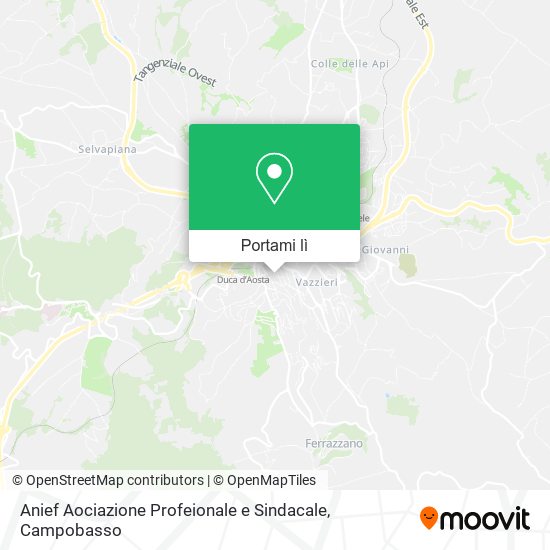 Mappa Anief Aociazione Profeionale e Sindacale