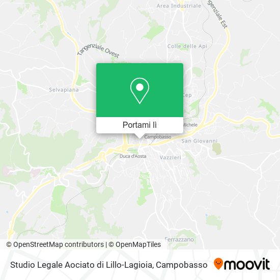 Mappa Studio Legale Aociato di Lillo-Lagioia