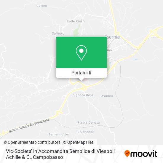 Mappa Vic-Societa' in Accomandita Semplice di Viespoli Achille & C.
