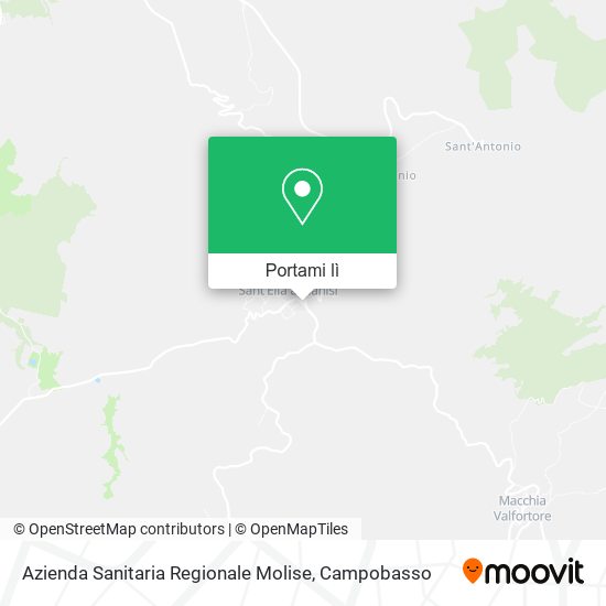 Mappa Azienda Sanitaria Regionale Molise