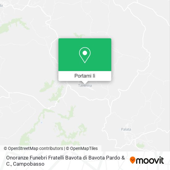 Mappa Onoranze Funebri Fratelli Bavota di Bavota Pardo & C.