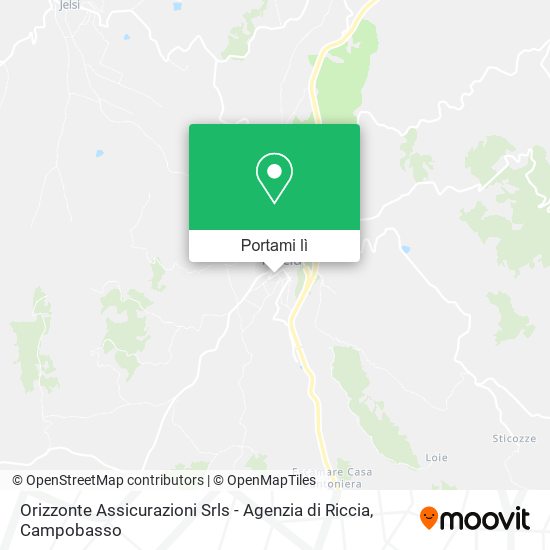 Mappa Orizzonte Assicurazioni Srls - Agenzia di Riccia